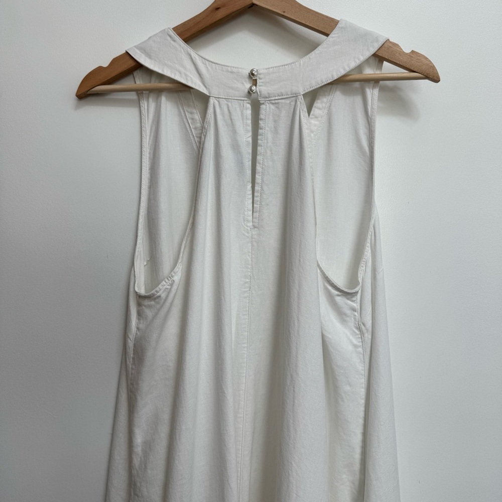 Calypso St Barth Beaded V-Neck Linen Blend Midi Dress XL - Picture 9 of 13